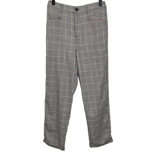 Urban Outfitters Womens Size 4 Gray Houndstooth Check Ankle Pant Office Academia